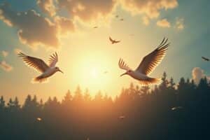 Fliegende Worte: Ein Tiergedicht über Vögel